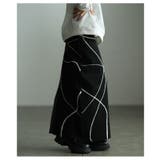 大人モードを完成させるランダムラインニットナロースカート レディース ファッショ… | Sawa a la mode | 詳細画像4 