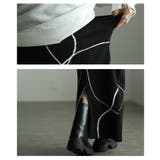 大人モードを完成させるランダムラインニットナロースカート レディース ファッショ… | Sawa a la mode | 詳細画像5 