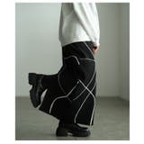 大人モードを完成させるランダムラインニットナロースカート レディース ファッショ… | Sawa a la mode | 詳細画像8 