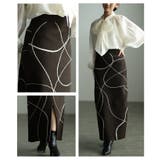 大人モードを完成させるランダムラインニットナロースカート レディース ファッショ… | Sawa a la mode | 詳細画像19 