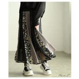 ドラマが生まれるパッチワーク風シアーフレアスカート レディース ファッション | Sawa a la mode | 詳細画像2 