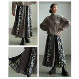 ドラマが生まれるパッチワーク風シアーフレアスカート レディース ファッション | Sawa a la mode | 詳細画像17 