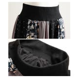 ドラマが生まれるパッチワーク風シアーフレアスカート レディース ファッション | Sawa a la mode | 詳細画像23 