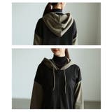 配色で魅せるカラーブロックロングフーディ レディース ワンピース | Sawa a la mode | 詳細画像5 