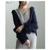 洗練されたスタイルを生み出すメッシュフリンジニットカーディガン レディース ファ… | Sawa a la mode | 詳細画像2 