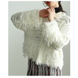 洗練されたスタイルを生み出すメッシュフリンジニットカーディガン レディース ファ… | Sawa a la mode | 詳細画像20 