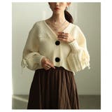 大人の抜け感たっぷりのリボンニットカーディガン レディース トップス | Sawa a la mode | 詳細画像4 