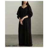 一枚で大人可愛いVネックボリューム袖ワンピース レディース ファッション | Sawa a la mode | 詳細画像7 