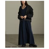 一枚で大人可愛いVネックボリューム袖ワンピース レディース ファッション | Sawa a la mode | 詳細画像19 