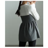 甘いトレンド纏う異素材ペプラムフレアトップス レディース ファッション | Sawa a la mode | 詳細画像8 