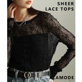 コーデの幅広がる花柄モチーフ総レーストップス レディース ファッション | Sawa a la mode | 詳細画像1 