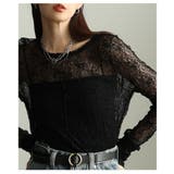 コーデの幅広がる花柄モチーフ総レーストップス レディース ファッション | Sawa a la mode | 詳細画像12 