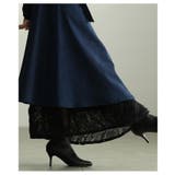 気分で楽しむ裾レースペチコート付きデニムフレアスカート レディース ファッション | Sawa a la mode | 詳細画像7 