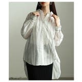 綺麗めマニッシュ纏うシアーストライプシャツチュニック レディース ファッション | Sawa a la mode | 詳細画像2 