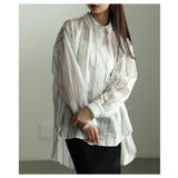 綺麗めマニッシュ纏うシアーストライプシャツチュニック レディース ファッション | Sawa a la mode | 詳細画像12 