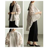 綺麗めマニッシュ纏うシアーストライプシャツチュニック レディース ファッション | Sawa a la mode | 詳細画像19 