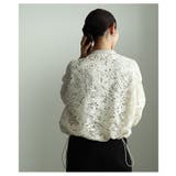 甘さを削ぎ落した裾ドロストジップアップレースブルゾン レディース ファッション | Sawa a la mode | 詳細画像10 