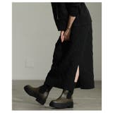 綺麗めモードを纏う格子柄エンボスサイドスリットスカート レディース ファッション | Sawa a la mode | 詳細画像4 