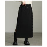 綺麗めモードを纏う格子柄エンボスサイドスリットスカート レディース ファッション | Sawa a la mode | 詳細画像20 