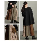 遊び心溢れる異素材ドッキングフレアカーゴスカート レディース ファッション | Sawa a la mode | 詳細画像19 