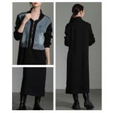一枚で完成するデニムドッキングスウェットワンピース レディース ファッション | Sawa a la mode | 詳細画像17 