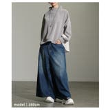 異素材で魅せるスウェット×シャツ切替プルオーバー レディース トップス | Sawa a la mode | 詳細画像7 