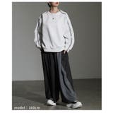 動くたび表情が変わるストライプ切替ワイドパンツ レディース ボトムス | Sawa a la mode | 詳細画像13 