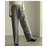 美シルエットを描くセンターシームボンディングワイドパンツ レディース ファッショ… | Sawa a la mode | 詳細画像4