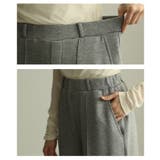 美シルエットを描くセンターシームボンディングワイドパンツ レディース ファッショ… | Sawa a la mode | 詳細画像5