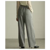 美シルエットを描くセンターシームボンディングワイドパンツ レディース ファッショ… | Sawa a la mode | 詳細画像7