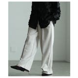 美シルエットを描くセンターシームボンディングワイドパンツ レディース ファッショ… | Sawa a la mode | 詳細画像16