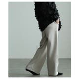 美シルエットを描くセンターシームボンディングワイドパンツ レディース ファッショ… | Sawa a la mode | 詳細画像17