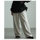 美シルエットを描くセンターシームボンディングワイドパンツ レディース ファッショ… | Sawa a la mode | 詳細画像21