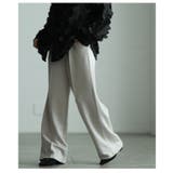 美シルエットを描くセンターシームボンディングワイドパンツ レディース ファッショ… | Sawa a la mode | 詳細画像22