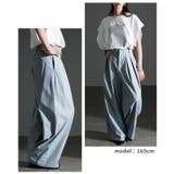 大人スパイス効かすフェイクレザータックワイドパンツ レディース ファッション | Sawa a la mode | 詳細画像13