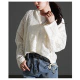 甘さもラフさも叶える花柄モール刺繍レースショートフーディー レディース ファッシ… | Sawa a la mode | 詳細画像9 