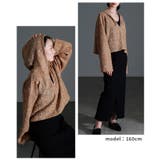 甘さもラフさも叶える花柄モール刺繍レースショートフーディー レディース ファッシ… | Sawa a la mode | 詳細画像13 