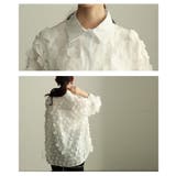 ひらりと揺れる立体ハニカムシアーシャツ レディース ファッション | Sawa a la mode | 詳細画像5