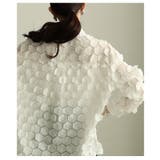 ひらりと揺れる立体ハニカムシアーシャツ レディース ファッション | Sawa a la mode | 詳細画像8
