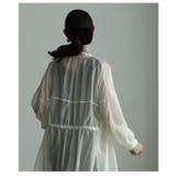 軽やかな風をはらむウエストドロストシアーロングシャツ レディース ファッション | Sawa a la mode | 詳細画像13 