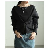 シルエットを操るフロントファスナー2WAYプルオーバー レディース トップス | Sawa a la mode | 詳細画像4 