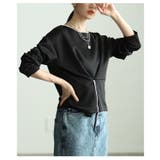 シルエットを操るフロントファスナー2WAYプルオーバー レディース トップス | Sawa a la mode | 詳細画像9 