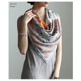 色の重なりで魅せるパネルペイズリープリントスカーフ レディース スカーフ | Sawa a la mode | 詳細画像4