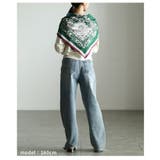 色の重なりで魅せるパネルペイズリープリントスカーフ レディース スカーフ | Sawa a la mode | 詳細画像13