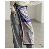 色の重なりで魅せるパネルペイズリープリントスカーフ レディース スカーフ | Sawa a la mode | 詳細画像15