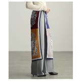 色の重なりで魅せるパネルペイズリープリントスカーフ レディース スカーフ | Sawa a la mode | 詳細画像18