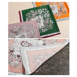 色の重なりで魅せるパネルペイズリープリントスカーフ レディース スカーフ | Sawa a la mode | 詳細画像20