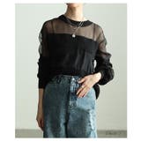透け感で魅せるシアードッキングプルオーバー レディース トップス | Sawa a la mode | 詳細画像2 