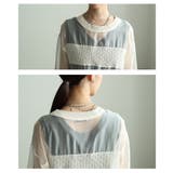 透け感で魅せるシアードッキングプルオーバー レディース トップス | Sawa a la mode | 詳細画像5 