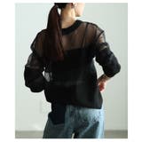 透け感で魅せるシアードッキングプルオーバー レディース トップス | Sawa a la mode | 詳細画像9 